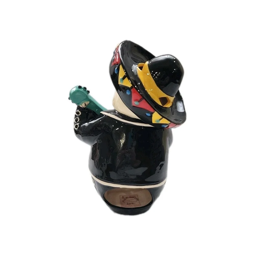Brand New BLUE SKY CLAYWORKS HALLOWEEN DAY OF THE DEAD MARIACHI GUITAR PLAYER